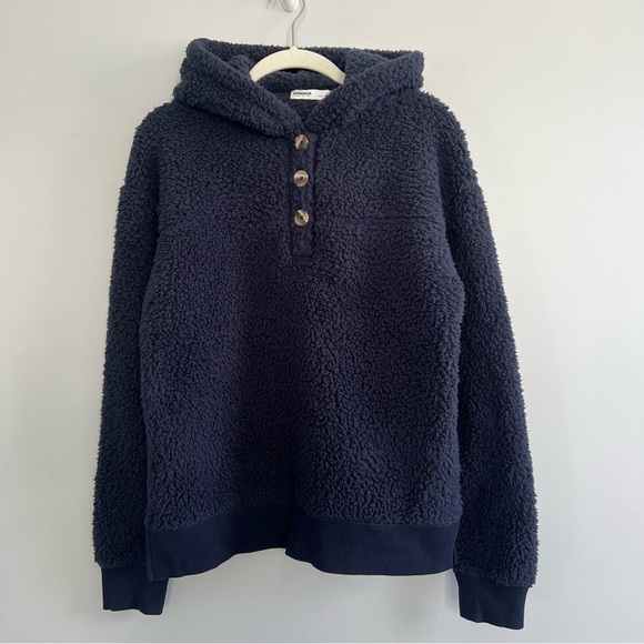 Sonoma Tops - Sonoma Sherpa Fleece Button Hoodie